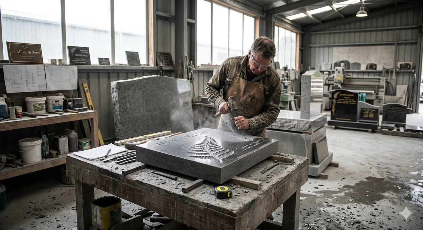 Tasman Monuments Workshop Craftsmanship